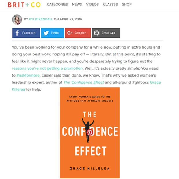 Grace Killelea-The Confidence Effect  on Brit and co.